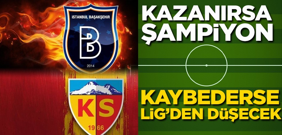 Kazanırsa şampiyon olacak! Kaybederse düşecek