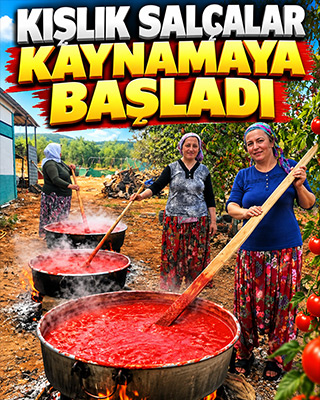 Kazanlar kaynıyor, kış hazırlığı başladı! Üzümlü’de imece usulü salça mesaisi