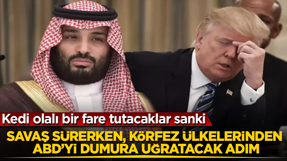 Kedi olalı bir fare tutacaklar sanki! Savaş sürerken, Körfez ülkelerinden ABD’yi dumura uğratacak adım