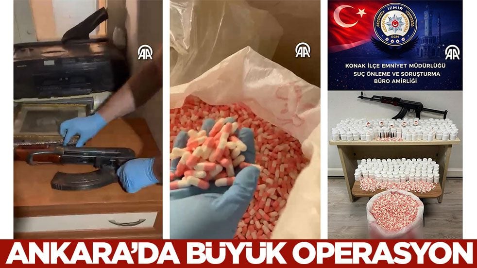 Keleş ve on binlerce hap ele geçirildi! Ankara'da operasyon
