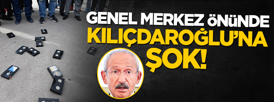 Kemal Kılıçdaroğlu CHP Genel Merkezi önünde protesto edildi