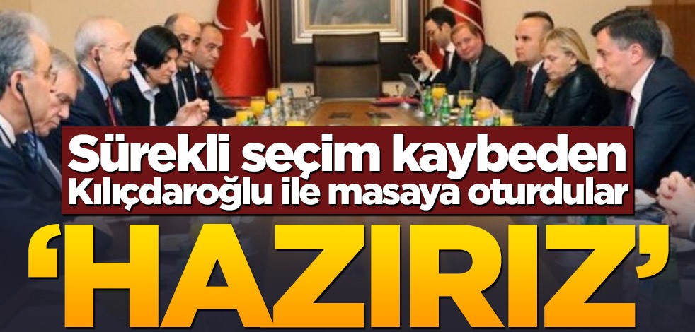 Kemal Kılıçdaroğlu ile masaya oturdular! 'Hazırız'
