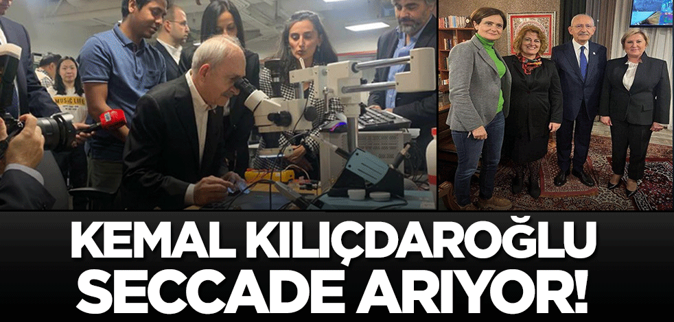 Kemal Kılıçdaroğlu seccade arıyor! Bir değil iki değil üç değil.. Her seferinde aynı saygısızlığı yapmış