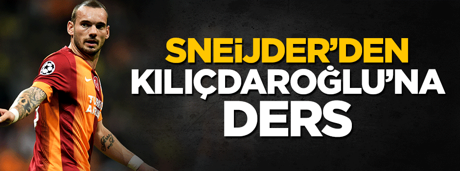 CHP Genel Başkanı Kılıçdaroğlu Vesley Sneijder kadar olamadı