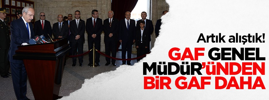 Kemal Kılıçdaroğlu'ndan bir gaf daha