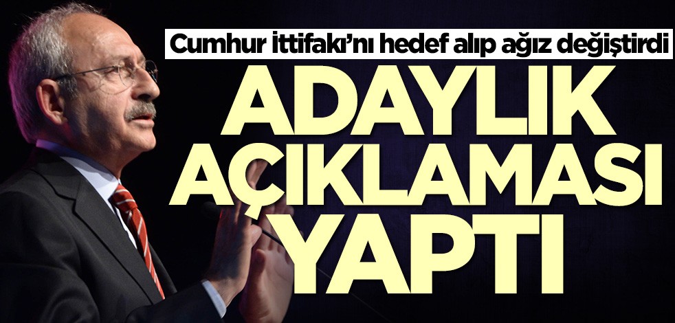 Kemal Kılıçdaroğlu'ndan Cumhurbaşkanlığı adaylığı açıklaması