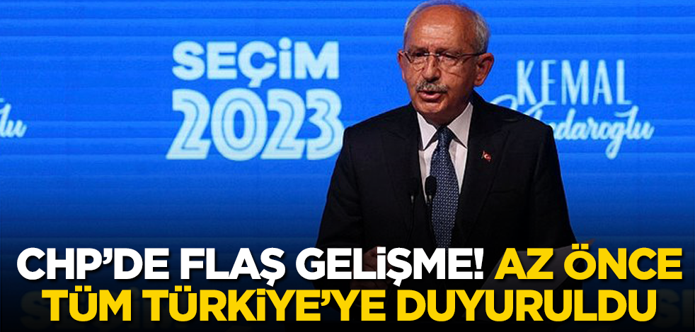 Kemal Kılıçdaroğlu’ndan flaş karar! Az önce tüm Türkiye’ye duyuruldu