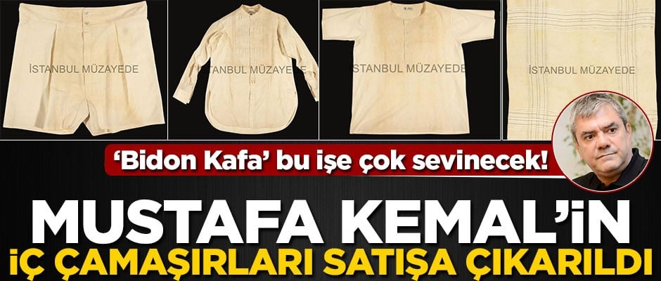 ‘Bidon Kafa’ Yılmaz Özdil bu işe çok sevinecek! Mustafa Kemal’in iç çamaşırları satışa çıkarıldı