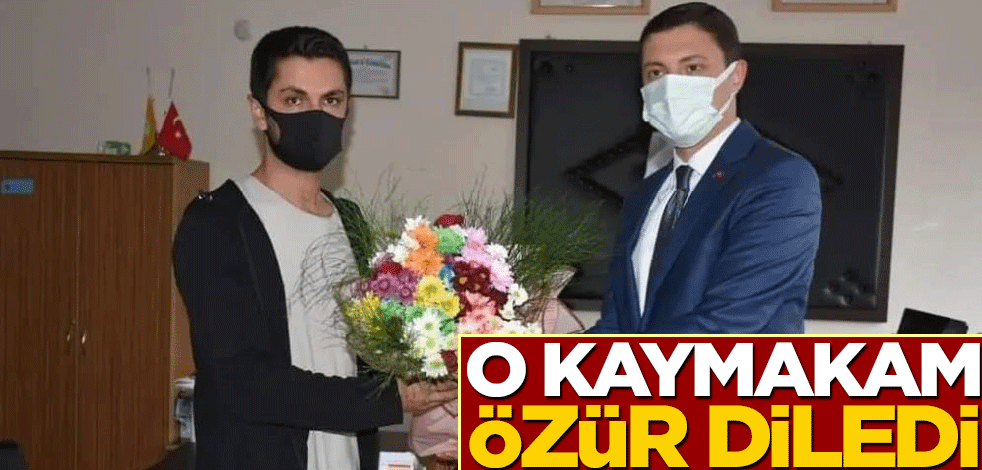 Kemalpaşa Kaymakamı özür dileyip helalleşti