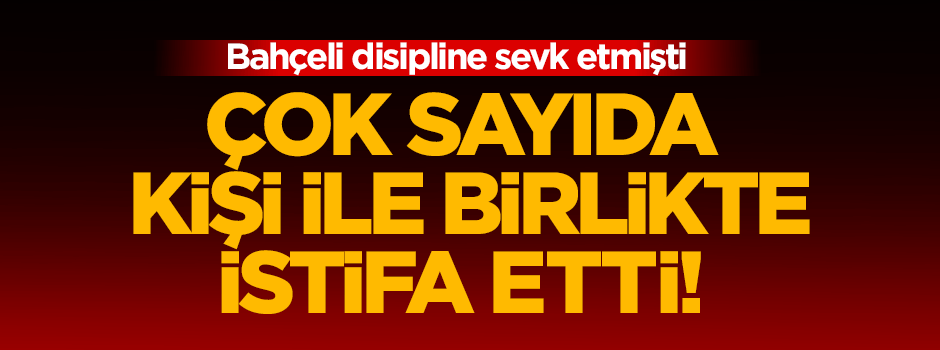 Kemer Belediye Başkanı istifa etti
