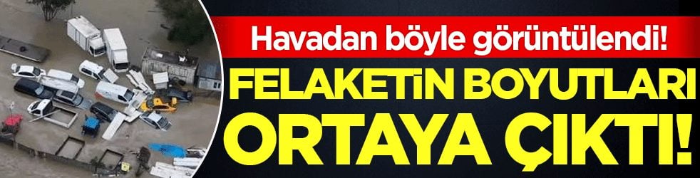 Kemerburgaz'daki felaketin görüntüleri ortaya çıktı! İşte sular altında kalan otomobiller!