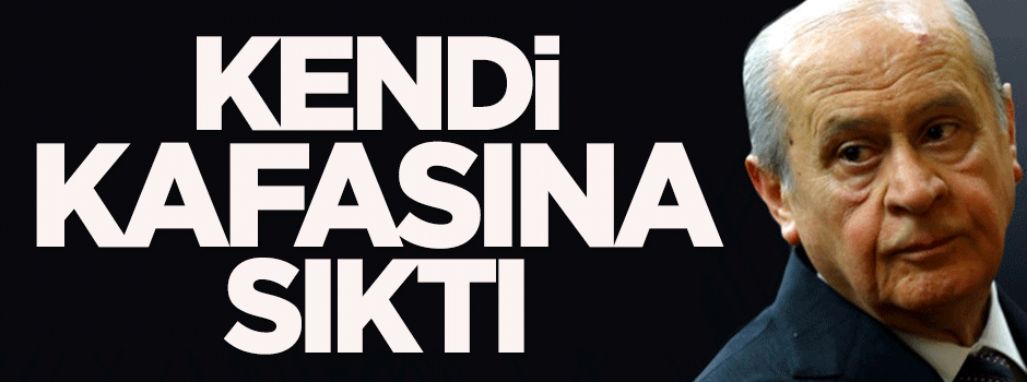 Kendi kafasına sıktı