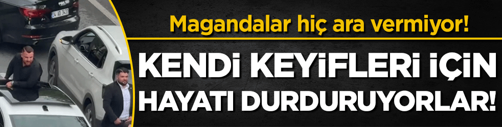 Kendi keyifleri için hayatı durduruyorlar: Magandalar hiç ara vermiyor