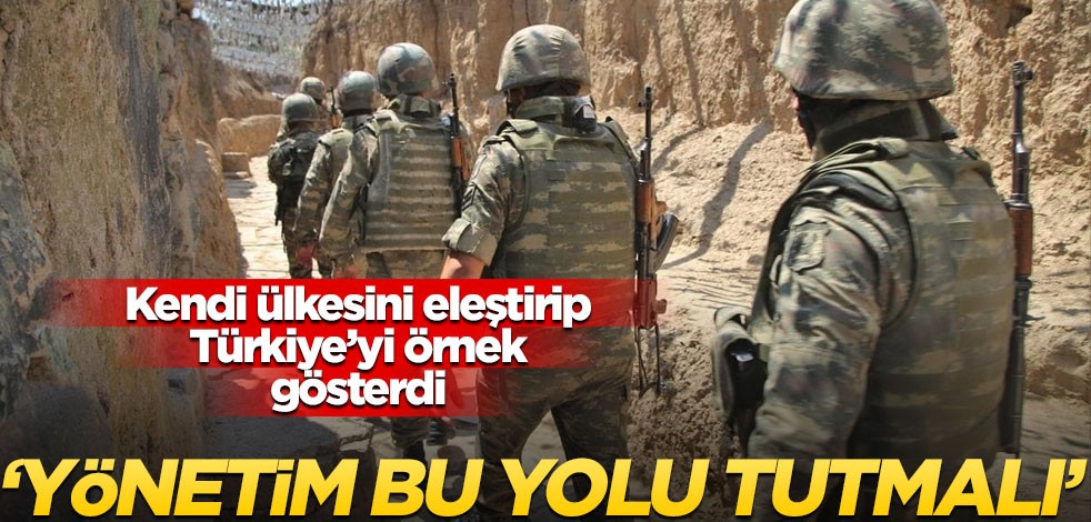 Kendi ülkesini eleştirip Türkiye'yi örnek gösterdi! "Yönetim bu yolu tutmalı"