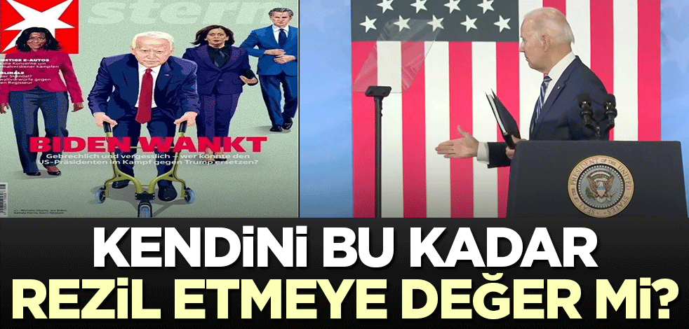 Kendini bu kadar rezil etmeye değer mi? Alman dergisi Stern'den Joe Biden kapağı!