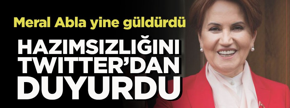 Kendini nimetten sanan Akşener'den güldüren açıklama