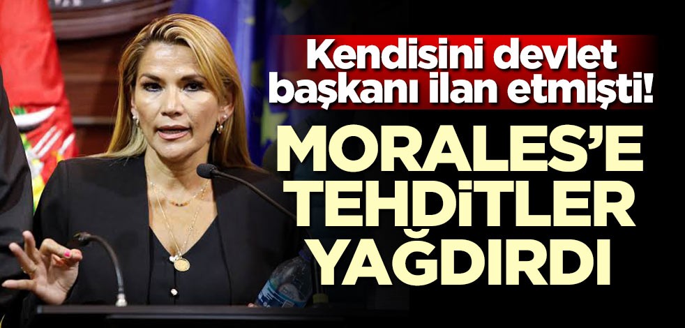 Kendisini devlet başkanı ilan etmişti! Morales'e tehditler yağdırdı