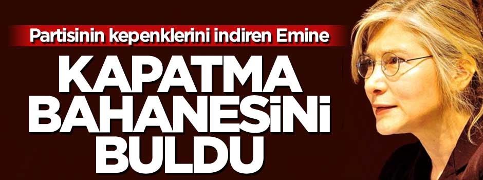 Kepenkleri indiren Emine Ülker Tarhan'dan ilk açıklama