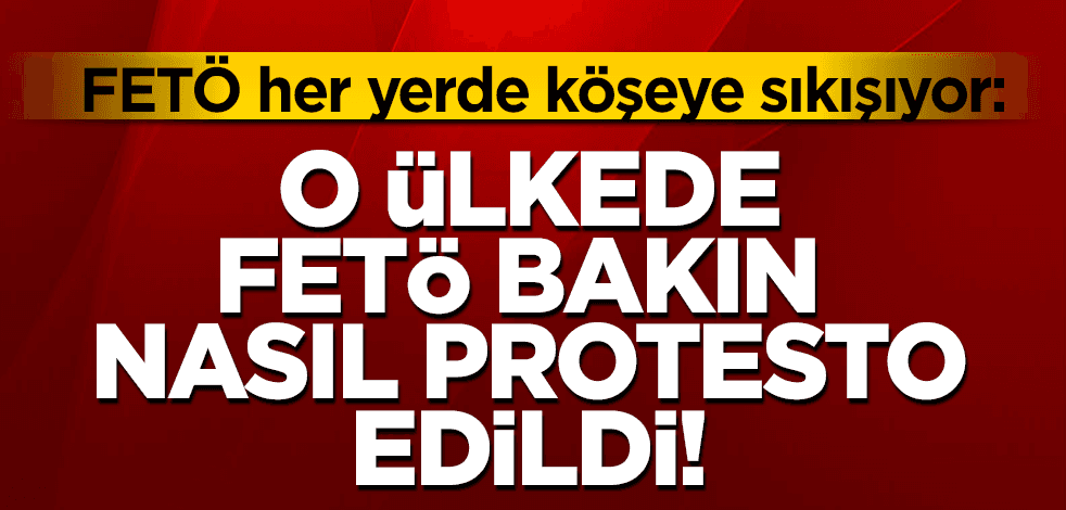 Kerkük’te FETÖ bakın nasıl protesto edildi!