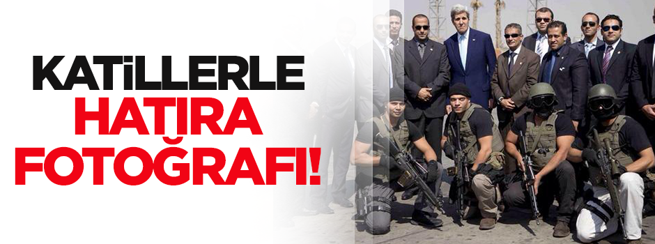 Kerry, katilerle hatıra fotoğrafı çektirmiş