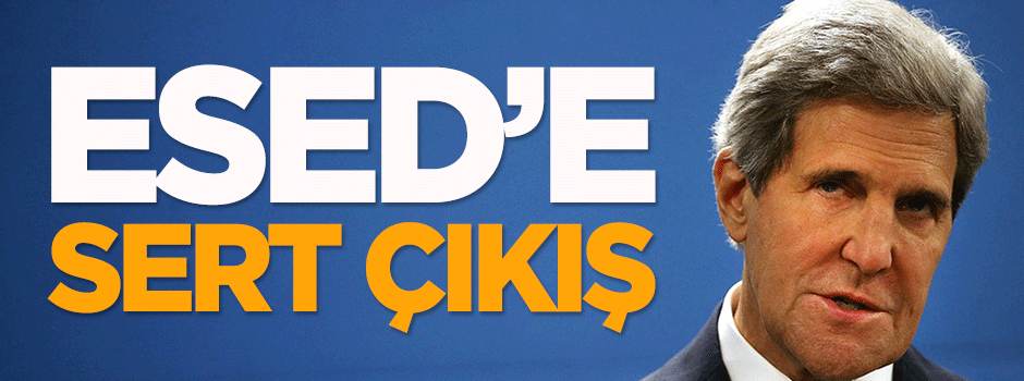 Kerry'den Esed'e sert çıkış