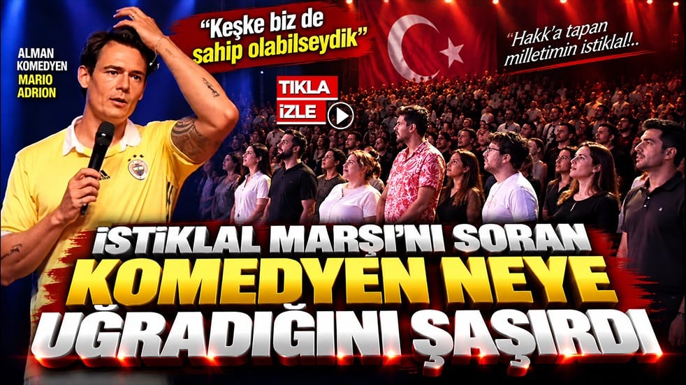 Keşke biz de sahip olabilseydik! İstiklal Marşı’nı soran komedyen neye uğradığını şaşırdı