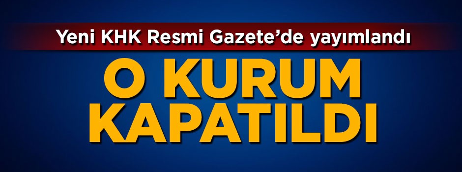 KHK ile Şeker Kurumu kapatıldı