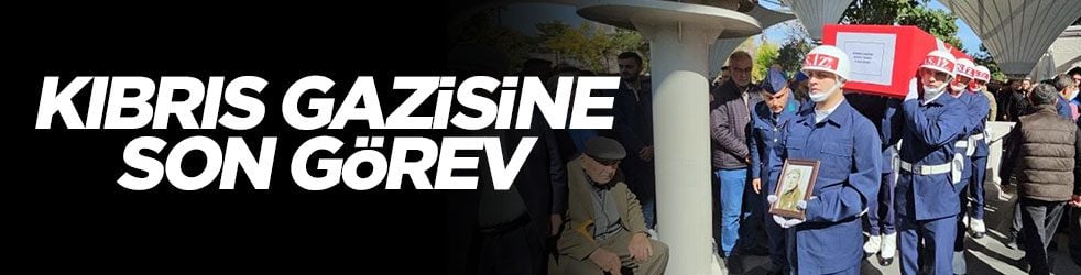 Kıbrıs gazisine son görev