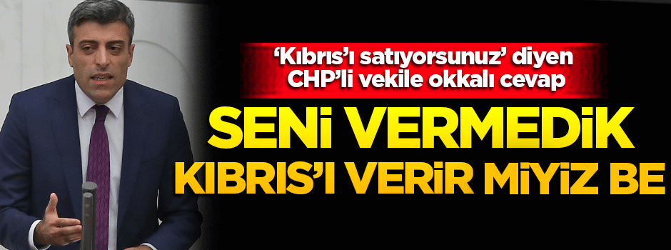 'Kıbrıs'ı satıyorsunuz' diyen CHP'liye tokat gibi cevap!