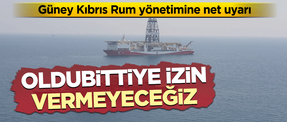 Kıbrıslı Rumlara net uyarı: Oldubittiye izin vermeyeceğiz