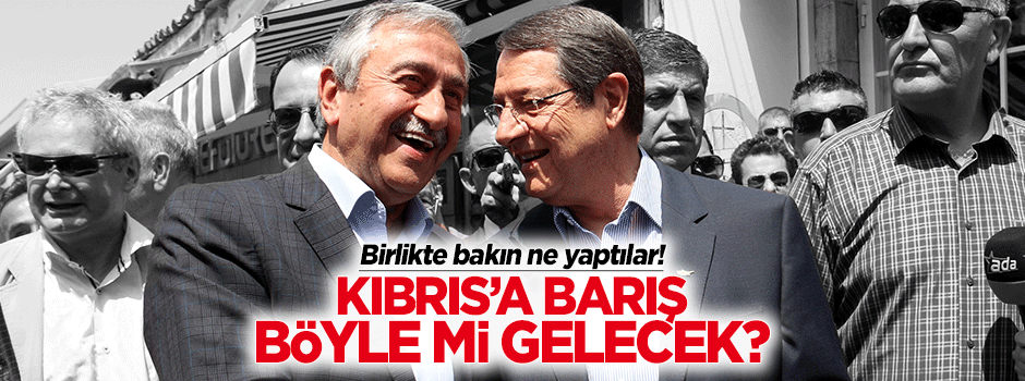 Kıbrıs'ta liderler birlikte 'loto' oynadı!