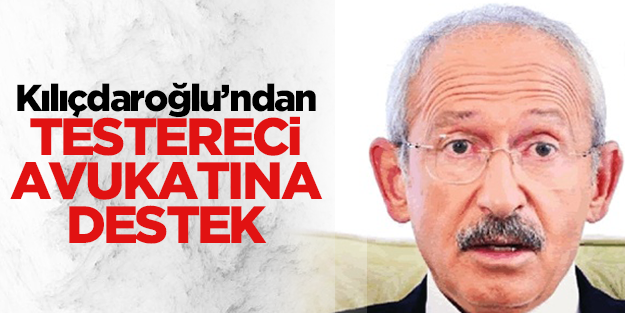 CHP lideri Kılıçdaroğlu'ndan testereci avukatına destek