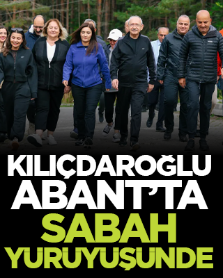 Kılıçdaroğlu, Abant’ta sabah yürüyüşünde