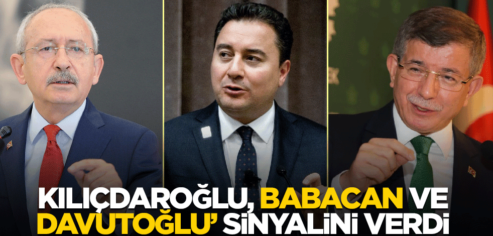 Kılıçdaroğlu, Babacan ve Davutoğlu'nu kafakola almış!