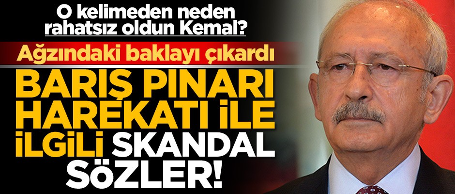 Kılıçdaroğlu 'Barış Pınarı' ile ilgili ağzındaki baklayı çıkardı! 'Fetih' kelimesi rahatsız etti