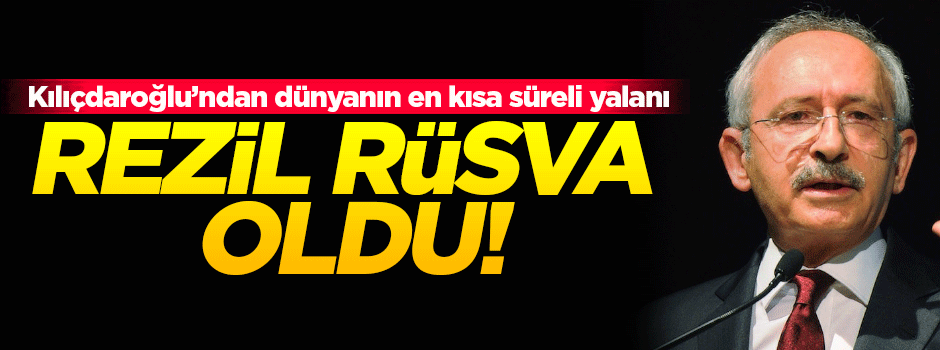 Bay Kemal bir kez daha rezil oldu!