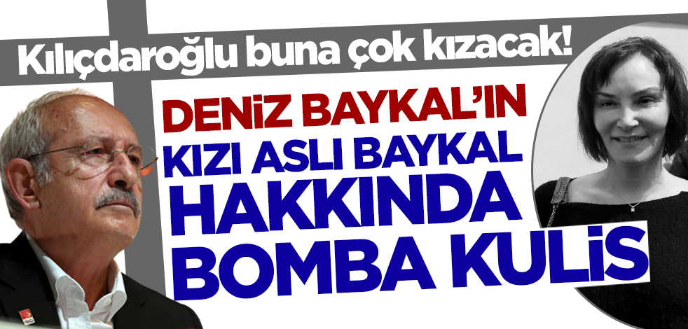 Kılıçdaroğlu buna çok kızacak! Deniz Baykal'ın kızı Aslı Baykal hakkında bomba kulis