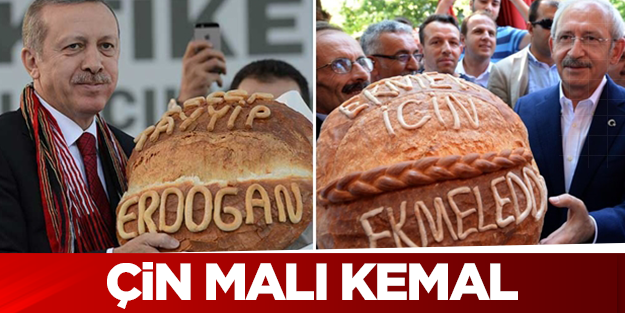 Kılıçdaroğlu da Vakfıkebir ekmeği ile poz verdi