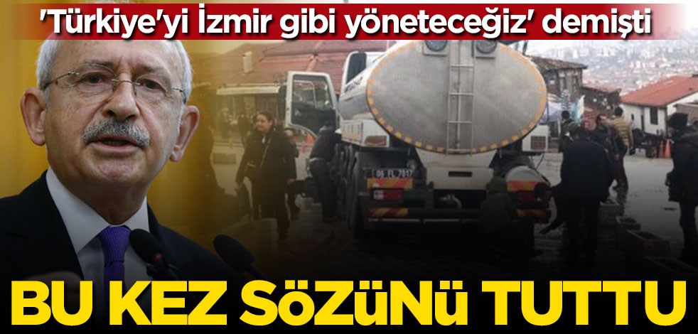 Kılıçdaroğlu dediğini yaptı! İzmir'den sonra Ankara'da da su kuyruğu