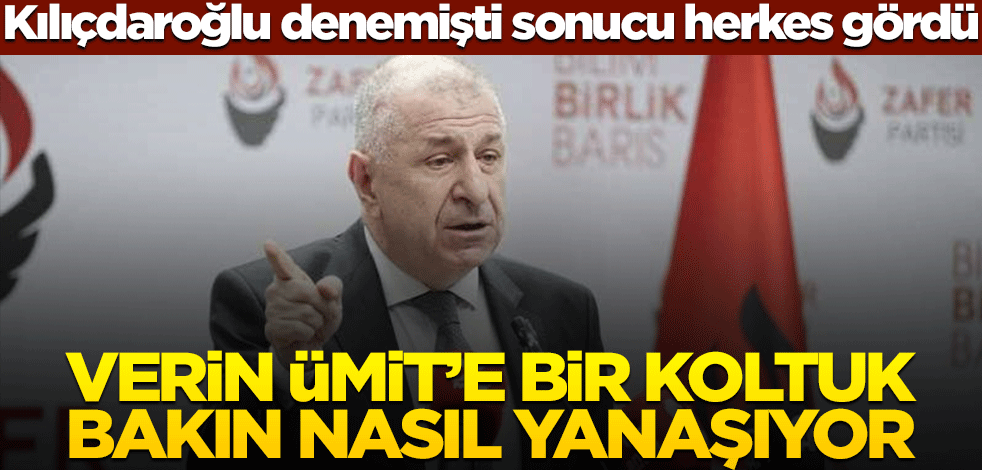 Kılıçdaroğlu denemişti sonucu herkes gördü! Verin Ümit’e bir koltuk bakın nasıl yanaşıyor