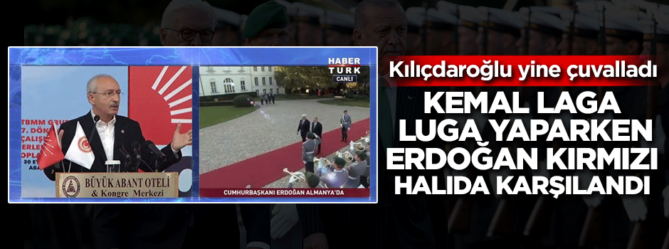 Kılıçdaroğlu Erdoğan'ı eleştirirken dikkat çeken görüntü!