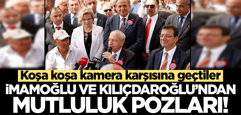 Kılıçdaroğlu ile Halk TV üzerinden kendisine operasyon çeken İmamoğlu'ndan mutluluk pozları!