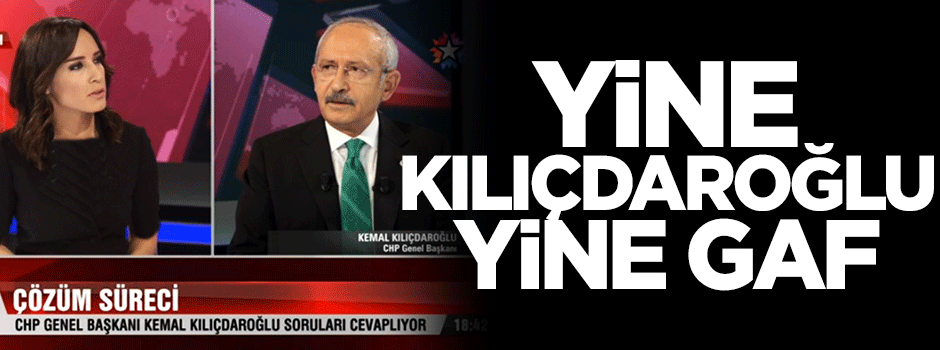 Kılıçdaroğlu karşısındaki spikerin adını da yanlış söyledi