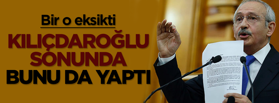 Kılıçdaroğlu Noter tasdikli taahhütnameyi Genel Merkez'in girişine koydurdu