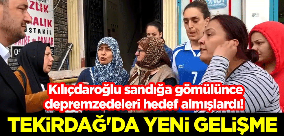 Kılıçdaroğlu sandığa gömülünce depremzedeleri hedef almışlardı! Tekirdağ Büyükşehir Belediyesinde 3 yönetici görevinden uzaklaştırıldı