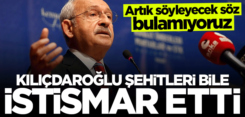 Kılıçdaroğlu şehitleri bile istismar etti