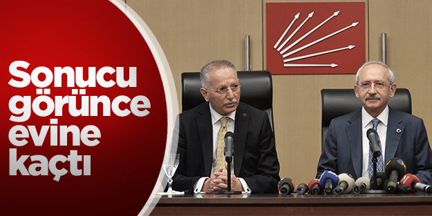 Kılıçdaroğlu sonuçları görünce evine kaçtı