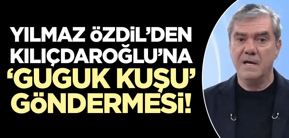 Kılıçdaroğlu Sözcü TV'de konuşurken Yılmaz Özdil'den 'guguk kuşu' göndermesi!