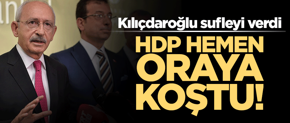 Kılıçdaroğlu sufleyi verdi, HDP, AB'ye koştu!