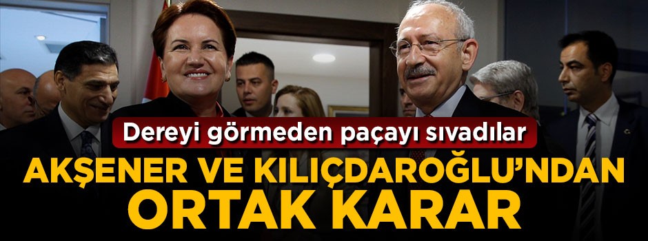 Kılıçdaroğlu ve Akşener parlamenter sisteme dönmeyi konuşacak